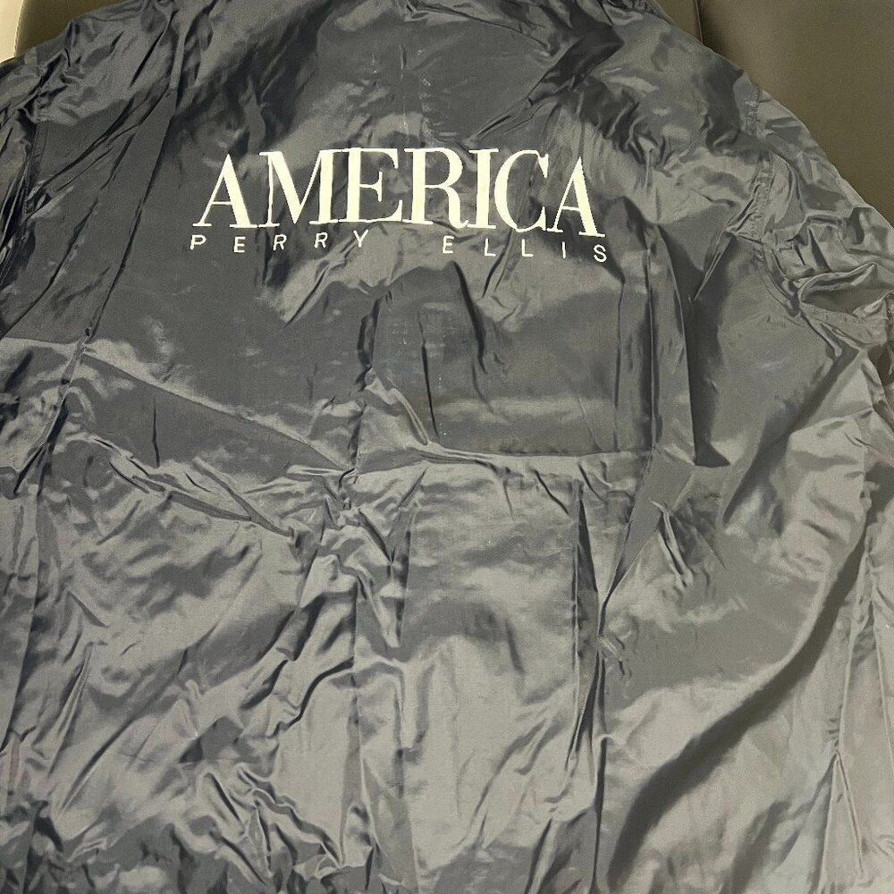 **VINTAGE** 90's Perry Ellis Hooded Windbreaker, Hip-Hop, Streetwear